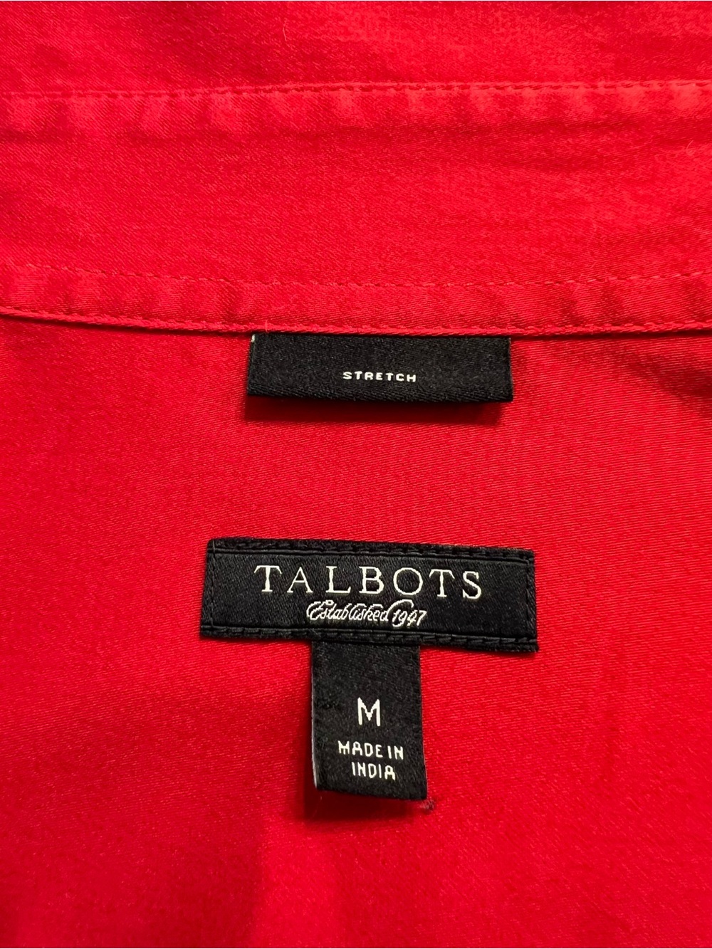 Talbots red button down shirt - Picture 5 of 9